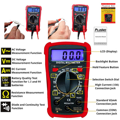 Pool testing digital multimeter for led light testing