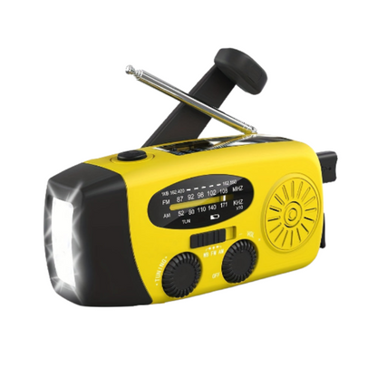 NNETM Emergency Solar Hand Crank Radio with Power Bank